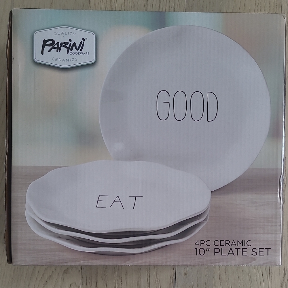 Parini Ceramic Plate Set - White